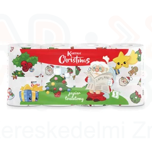 Kartika Toalettpapír 3 rétegű 8 tekercs CHRISTMAS